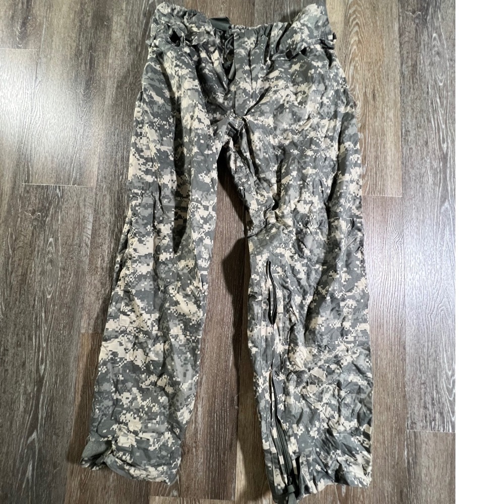 ORC Industries Rainsuit Trousers Mens Medium Gray Digital Camo ACU UCP Military